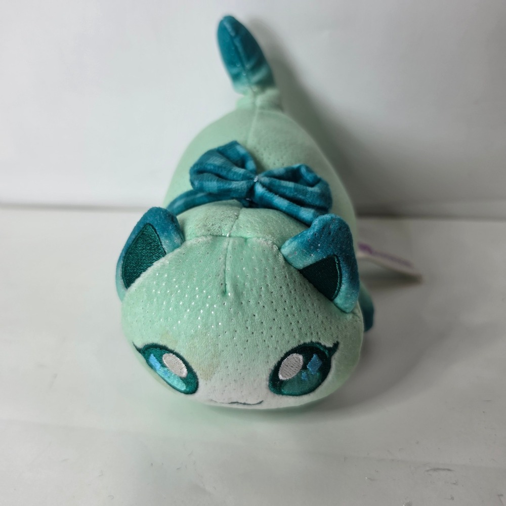 Aphmau MeeMeows Kim Cat Plush Litter 6 Glitter Edition Mystery Cat 6in  Green